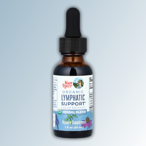 HerbaVive®  Lymphatic Support Herbal Blend Liquid Drops - USDA Organic Lymphatic Cleanse - Echinacea & Elderberry - Blue Vervain - Vegan - 30 Servings